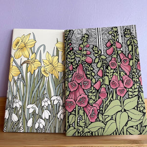 Llyfr Nodiadau Blodeuog A5/A6