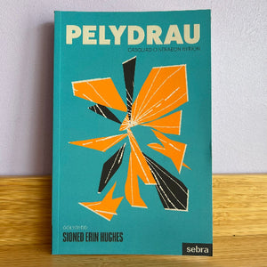 Book cover with geometric design on a teal background