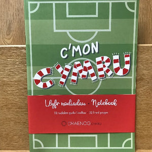 Llyfr Nodiadau C'mon Cymru