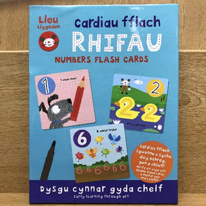 Cardiau Fflach Rhifau