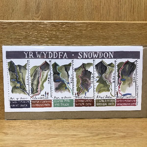 Cardiau Mynyddoedd Cymru