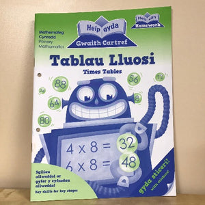 Help gyda Gwaith Cartref: Tablau Lluosi