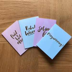 Cyfres Nodyn (Pecyn o 4 carden)