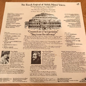 The Fourth Festival of Welsh Mixed Voices at the Royal Albert Hall (1983)