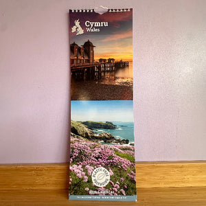 Calendar with scenic images of Wales