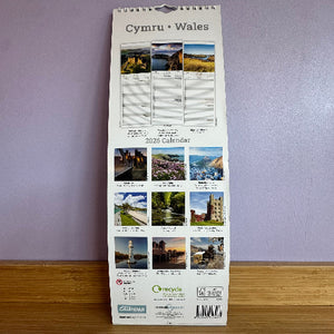 2026 calendar for Wales with scenic images 