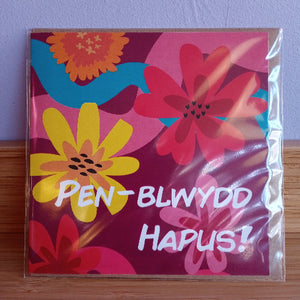 Cardiau Pen-blwydd Lliwgar