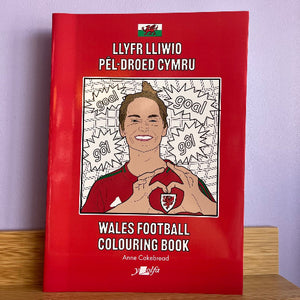 Llyfrau Lliwio Pêl-droed a Rygbi Cymru - Anne Cakebread