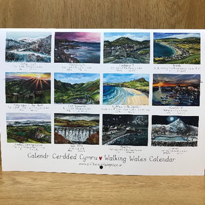 2024 Calendr Cerdded Cymru - Walking Wales Calendar
