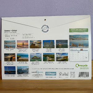 Calendar packaging with images of landscapes