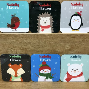 Costeri Nadolig - Christmas coasters