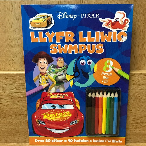 Disney Pixar: Llyfr Lliwio Swmpus