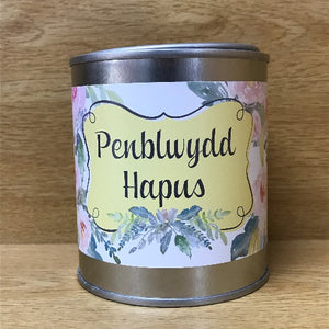 Penblwydd Hapus | Cannwyll Penblwydd Hapus | Blodeuog