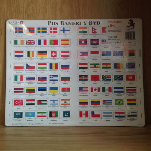 Pos Baneri y Byd - World Flags Jigsaw
