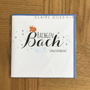 Bachgen bach - Baby boy (cardiau mawr)