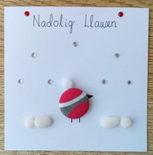 Robin - welsh handmade Christmas cards