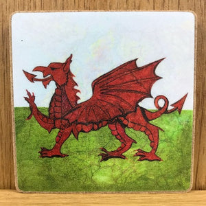 Magned Draig Goch - Red Dragon Magnet - Welsh gifts - welsh bookshop