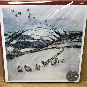 Lizzie Spikes Christmas Cards - Welsh Christmas Cards
